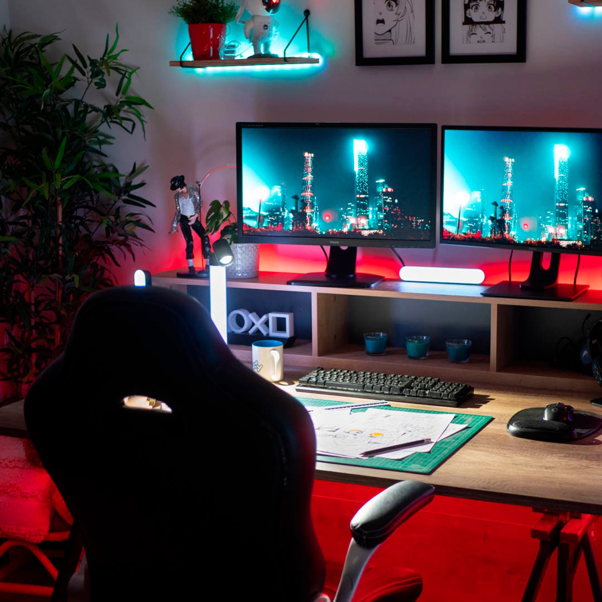 Tira led rgb 10 metros 230 v con mando Xanlite Blanco-3