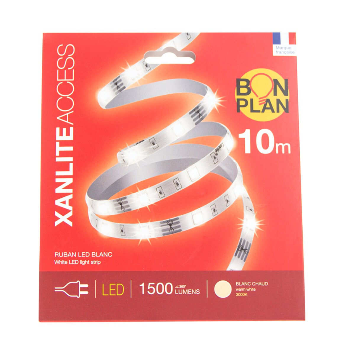 Tira de luz led blanco cálido 10 m Xanlite Blanco-5