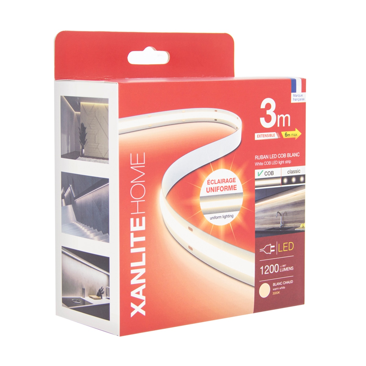 Tira led blanca con 3m 1680 lm Xanlite Blanco-2