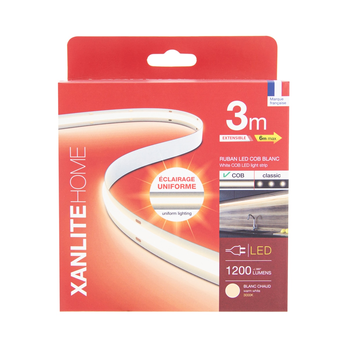 Tira led blanca con 3m 1680 lm Xanlite Blanco-3