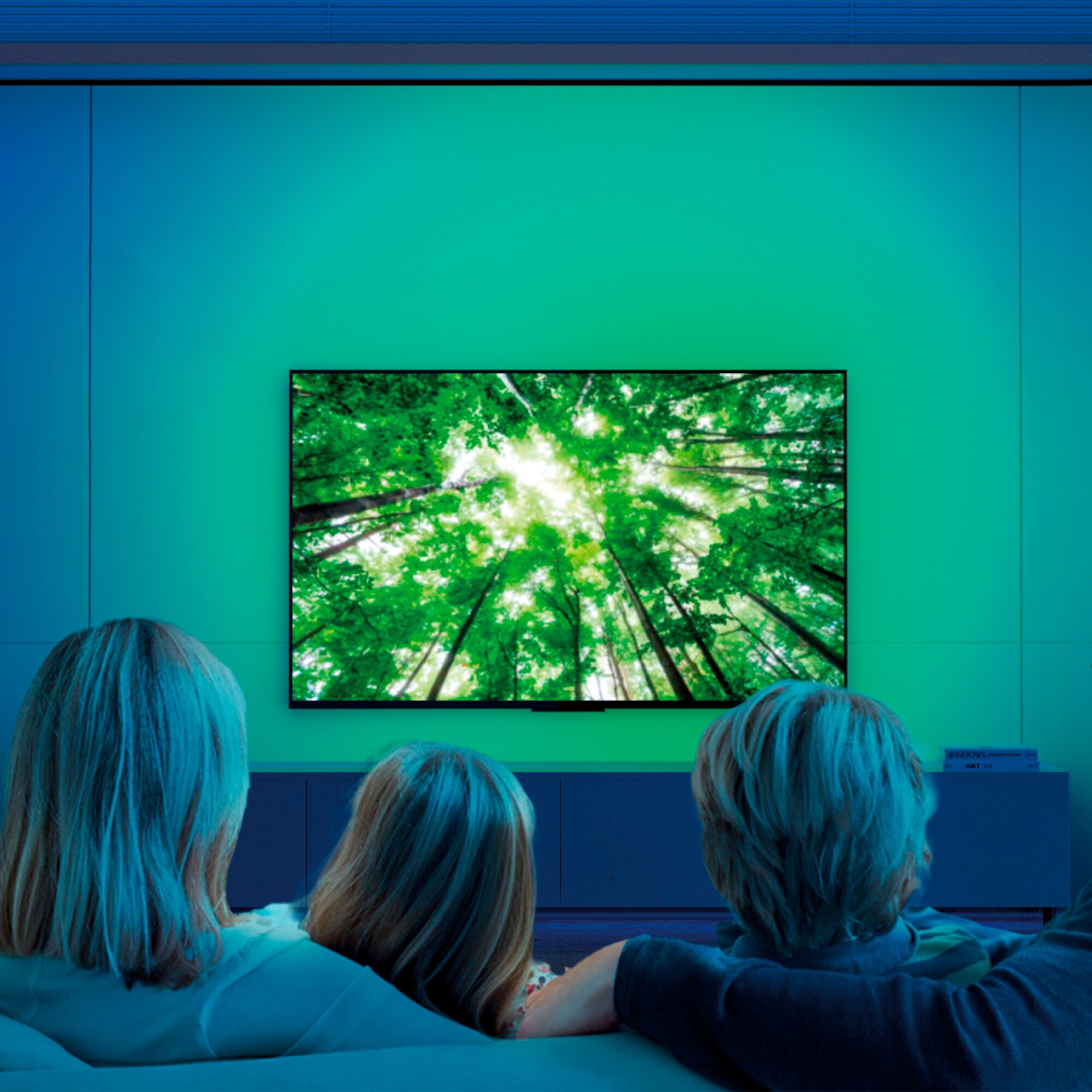 Tira SmartLED para TV KSIX 2m, Recortable, 480 lm, Colores RGB, Hasta 70" Blanco-2