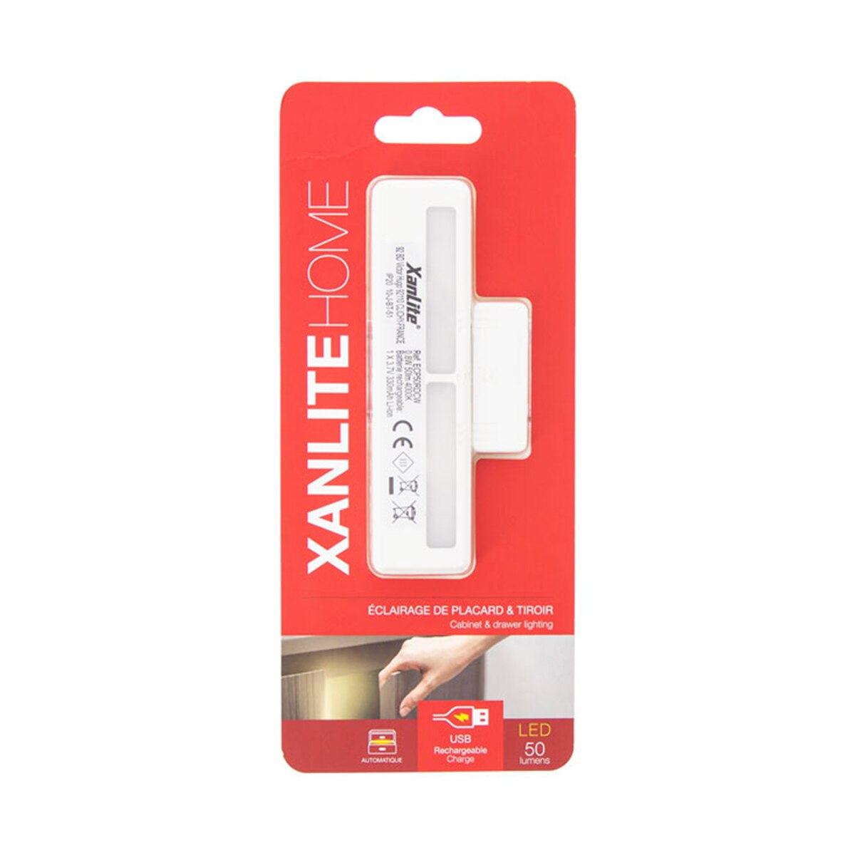 Led armarios cajones usb 50 lm Xanlite Blanco-4