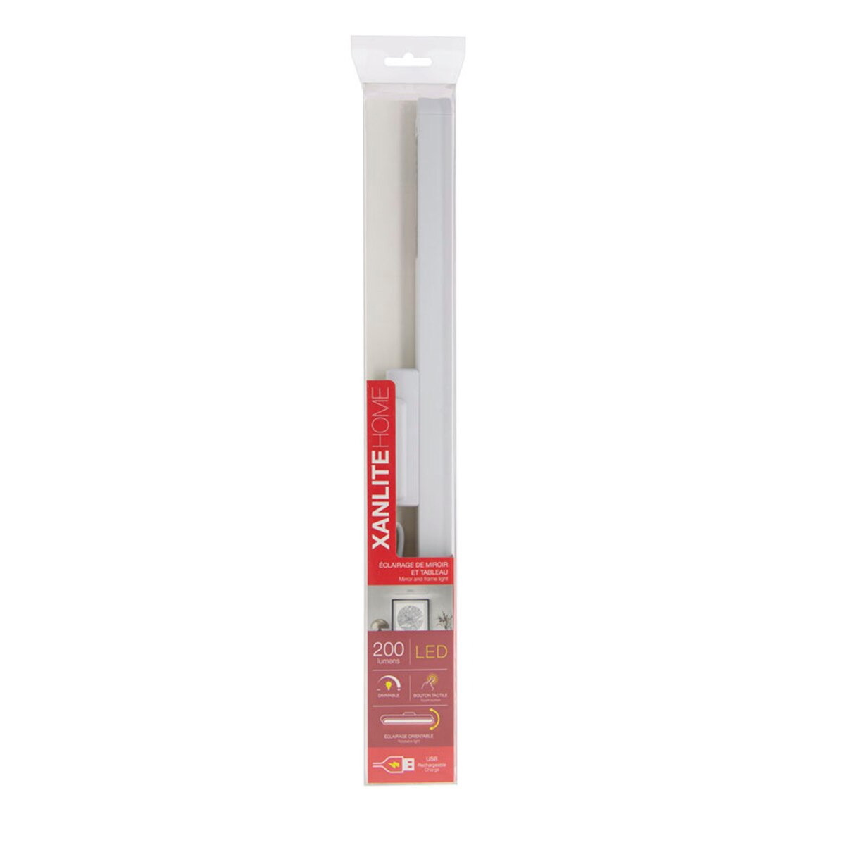 Iluminación cuadro led recargable usb Xanlite Blanco-5