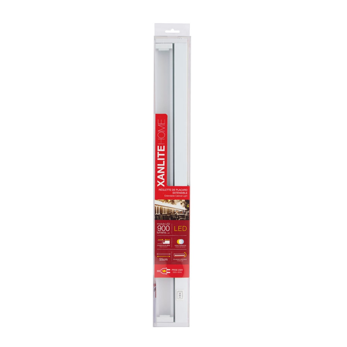 Regleta led orientable Xanlite Blanco-4