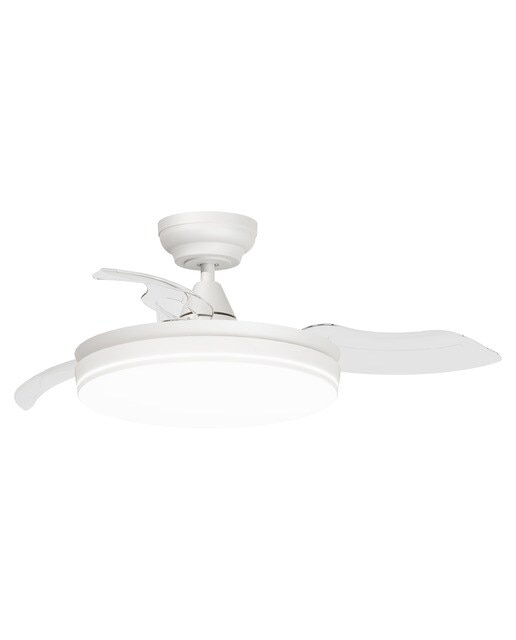 Ventilador de techo 28 W Noa con luz LED integrada 20 W Ø 91 cm Blanco-9