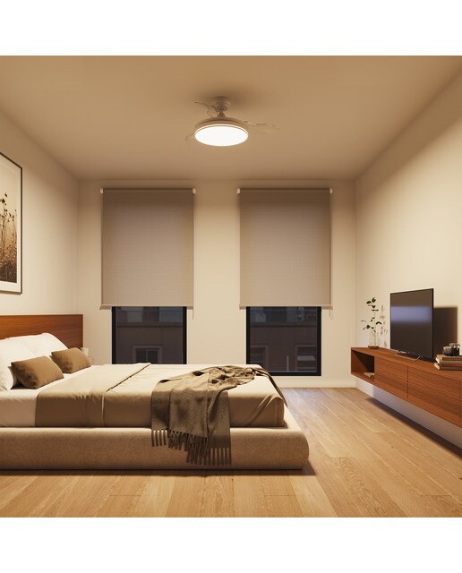 Ventilador de techo 28 W Noa con luz LED integrada 20 W Ø 91 cm Blanco-14