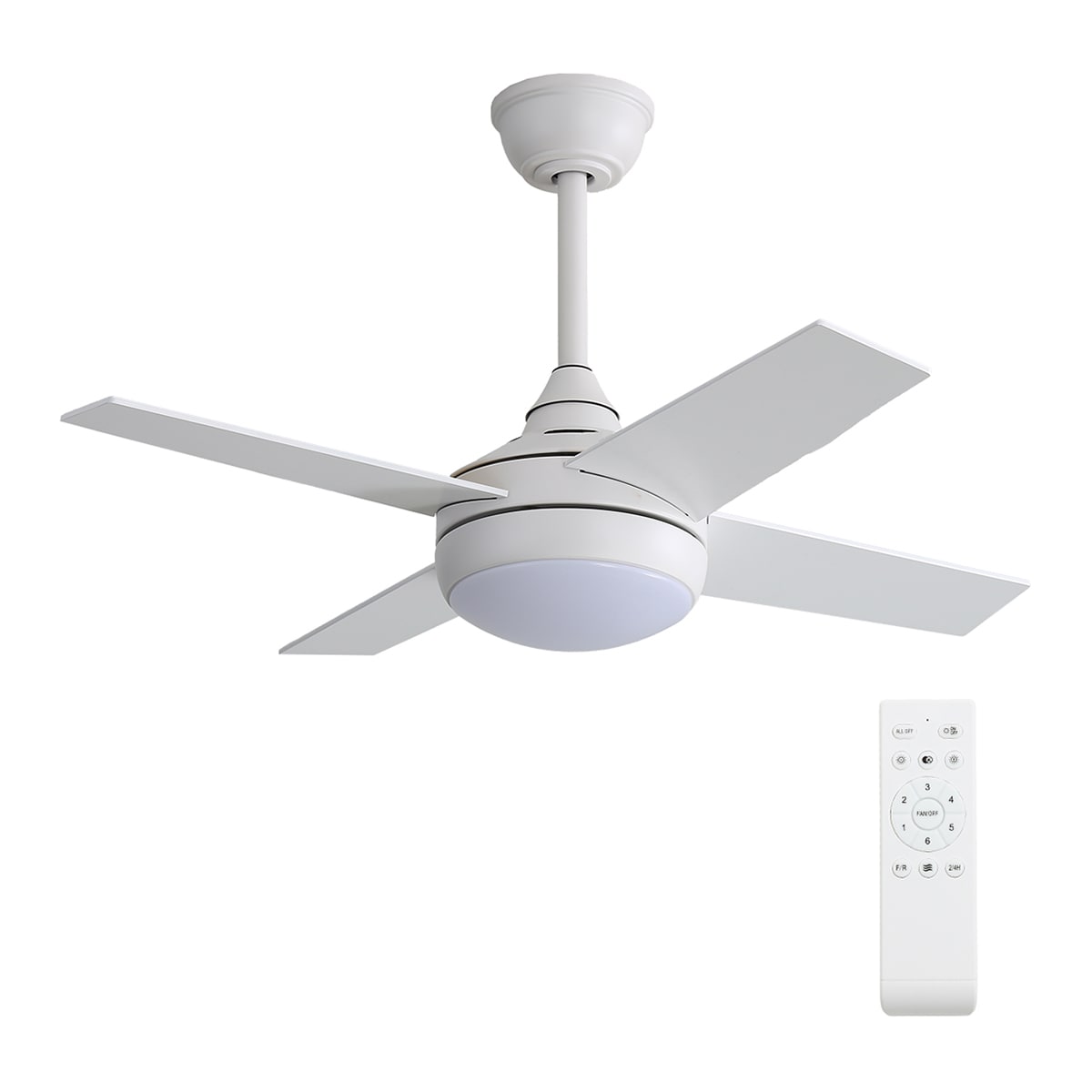 Ventilador de Techo 4 Palas con Luz Ø 91 cm 18W ST-CF2402 1