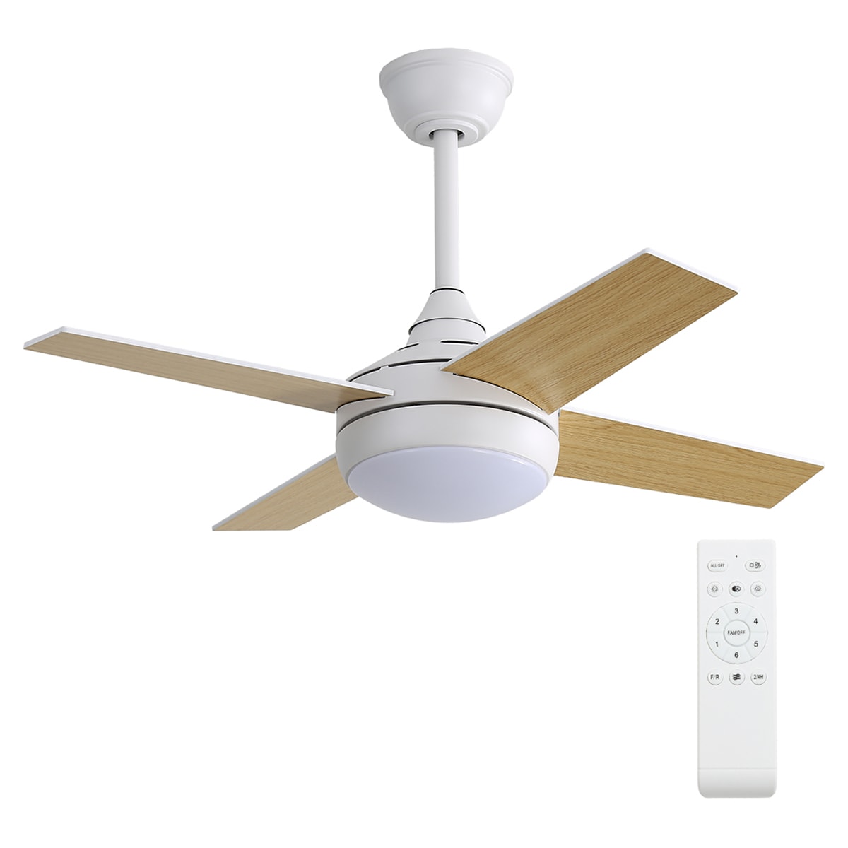 Ventilador de Techo 4 Palas con Luz Ø 91 cm 18W ST-CF2402 2