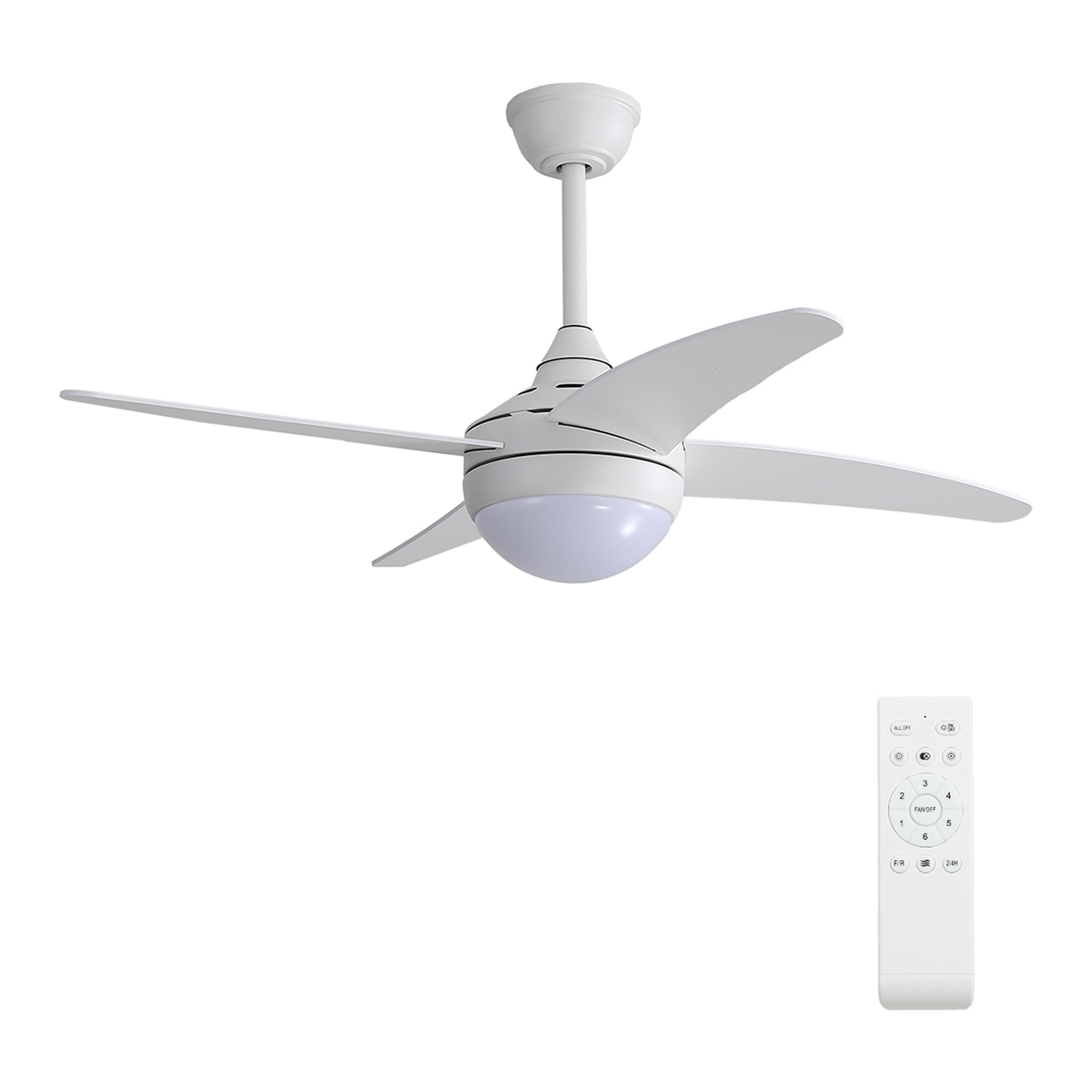 Imagen 0 de Ventilador de Techo 4 Palas con Luz Ø 112 cm 24W ST-CF2403