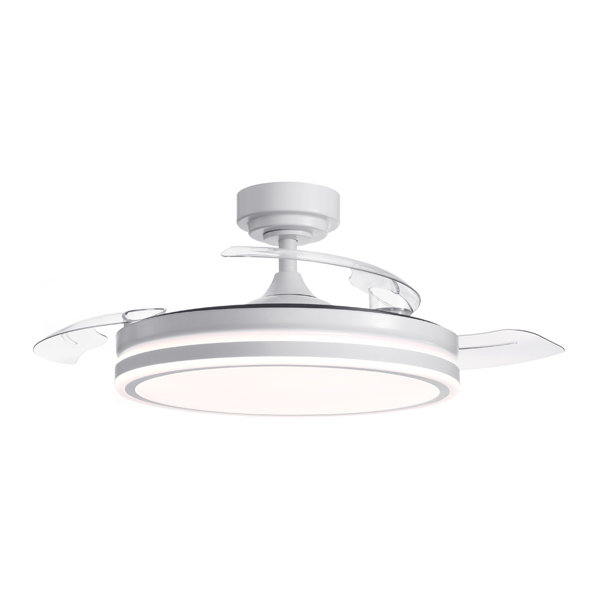 Ventilador de techo DC Irion 72 W Ø 106 cm con Plafón de Luz LED 7920 lm Blanco-1