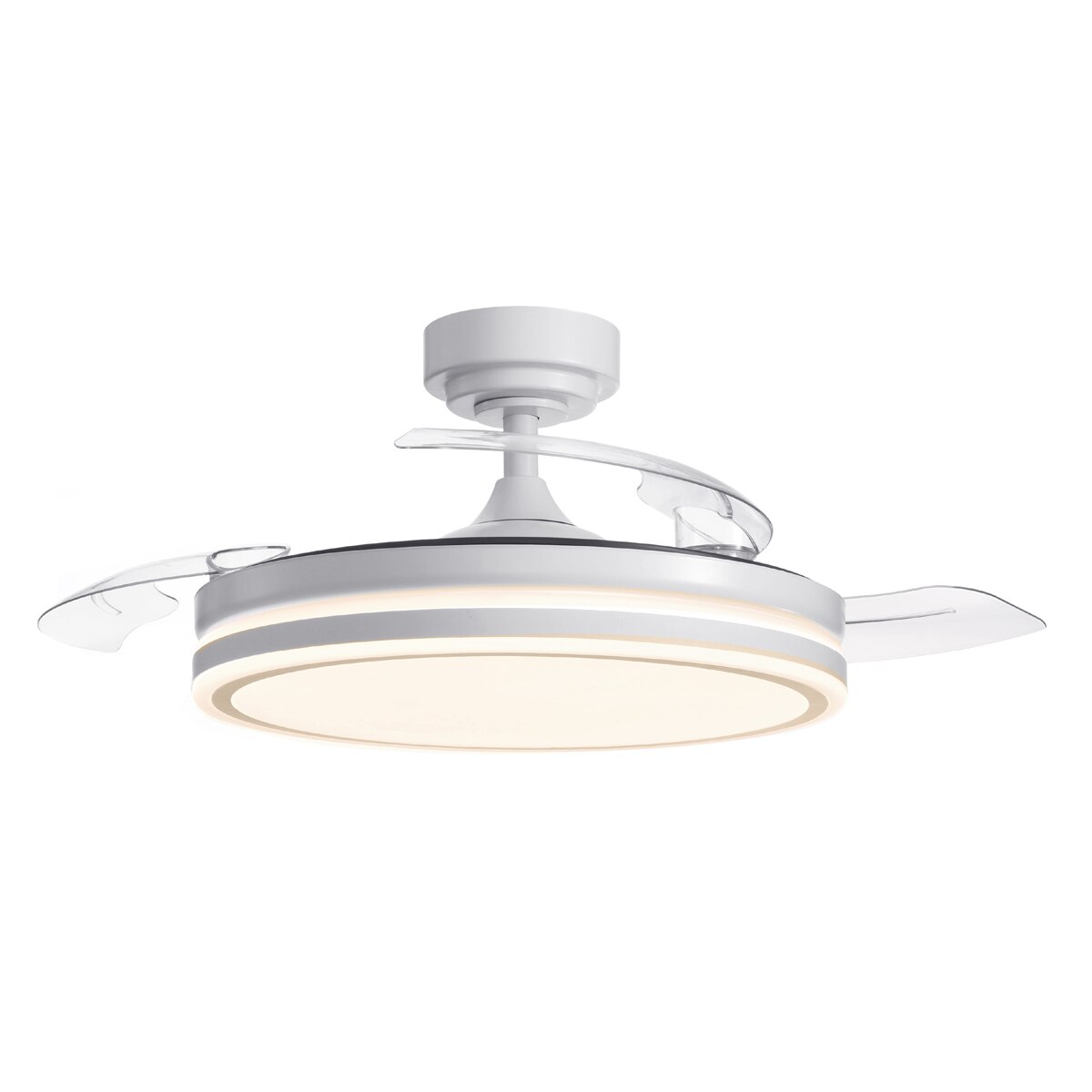 Ventilador de techo DC Irion 46 W Ø 92 cm con Plafón de Luz LED 5520 lm Blanco-4