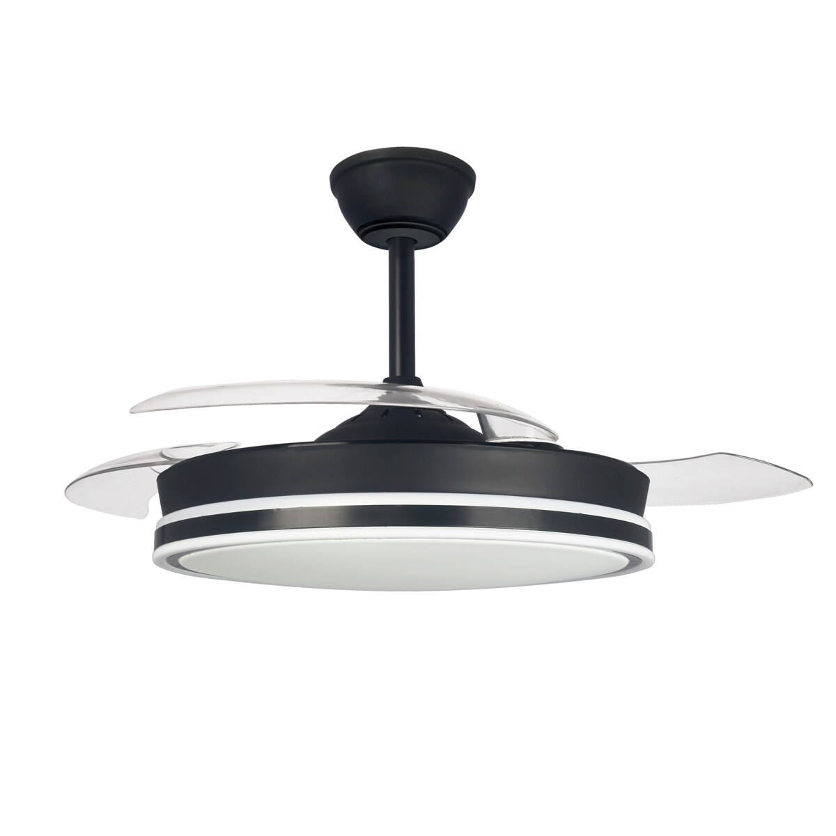 Ventilador de techo DC Súper Eco 45 W Ø 106 cm con Plafón de Luz LED 4400 lm Negro-5