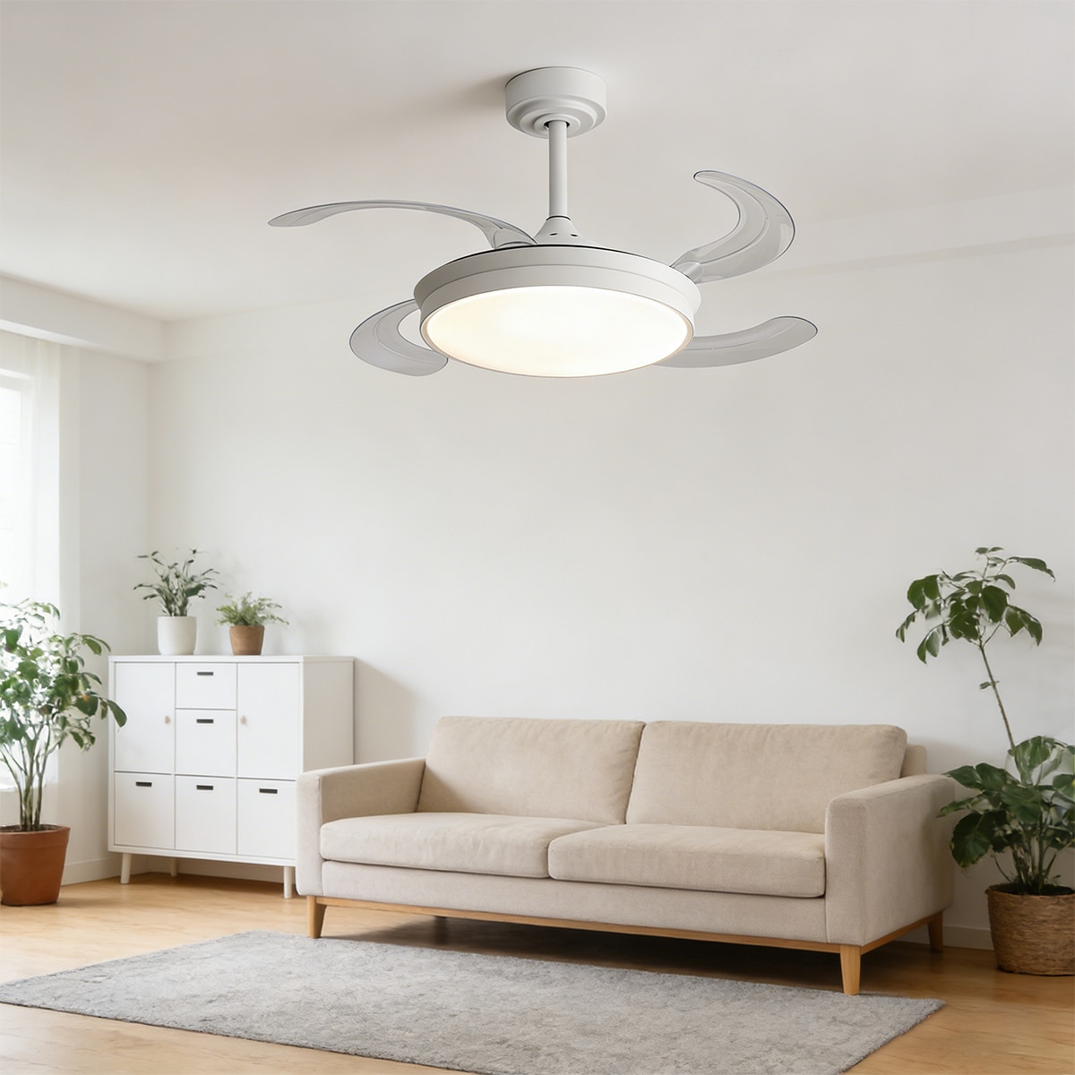Ventilador techo aspas retractil PURE 9