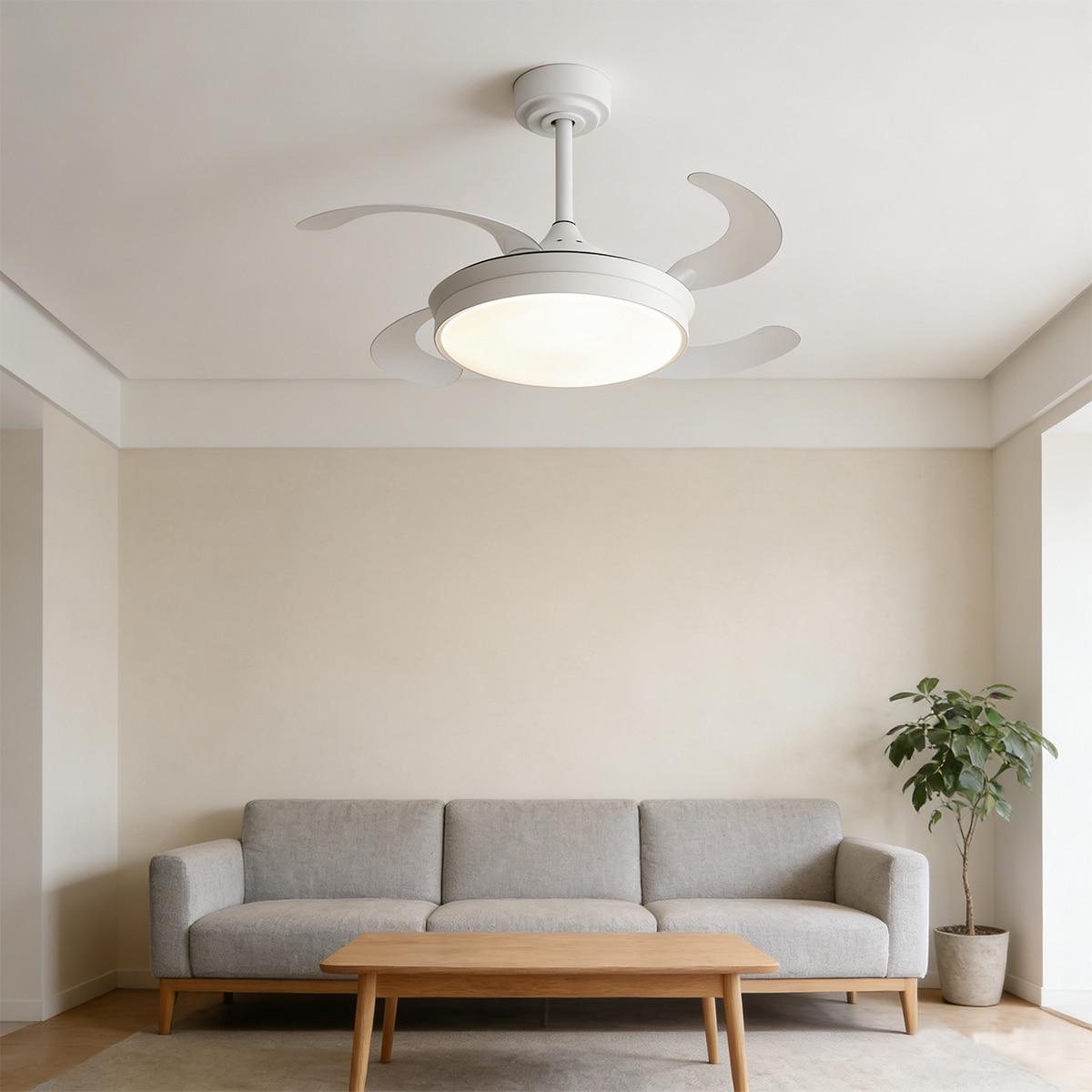 Ventilador techo aspas retractil PURE 10
