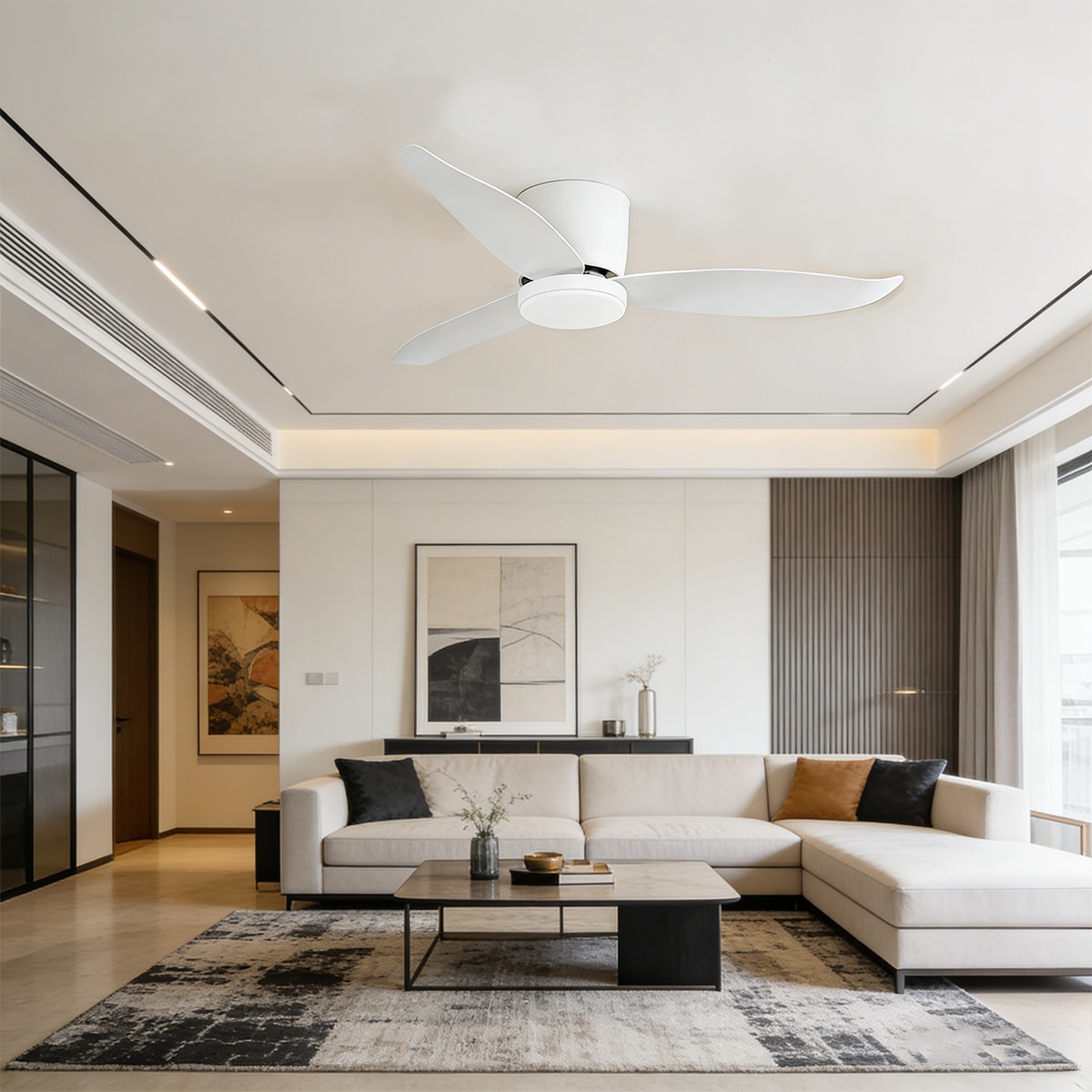 Ventilador de teto ZENFAN Branco-10