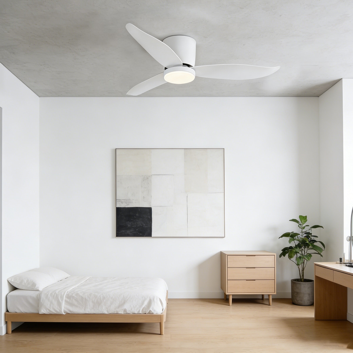Ventilador de teto ZENFAN Branco-12