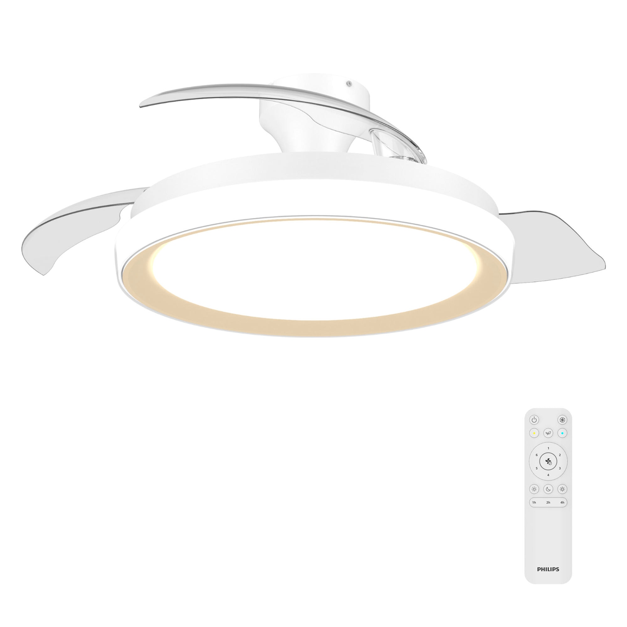 Imagen 0 de Ventilador techo Bliss DC Blanco/Dorado