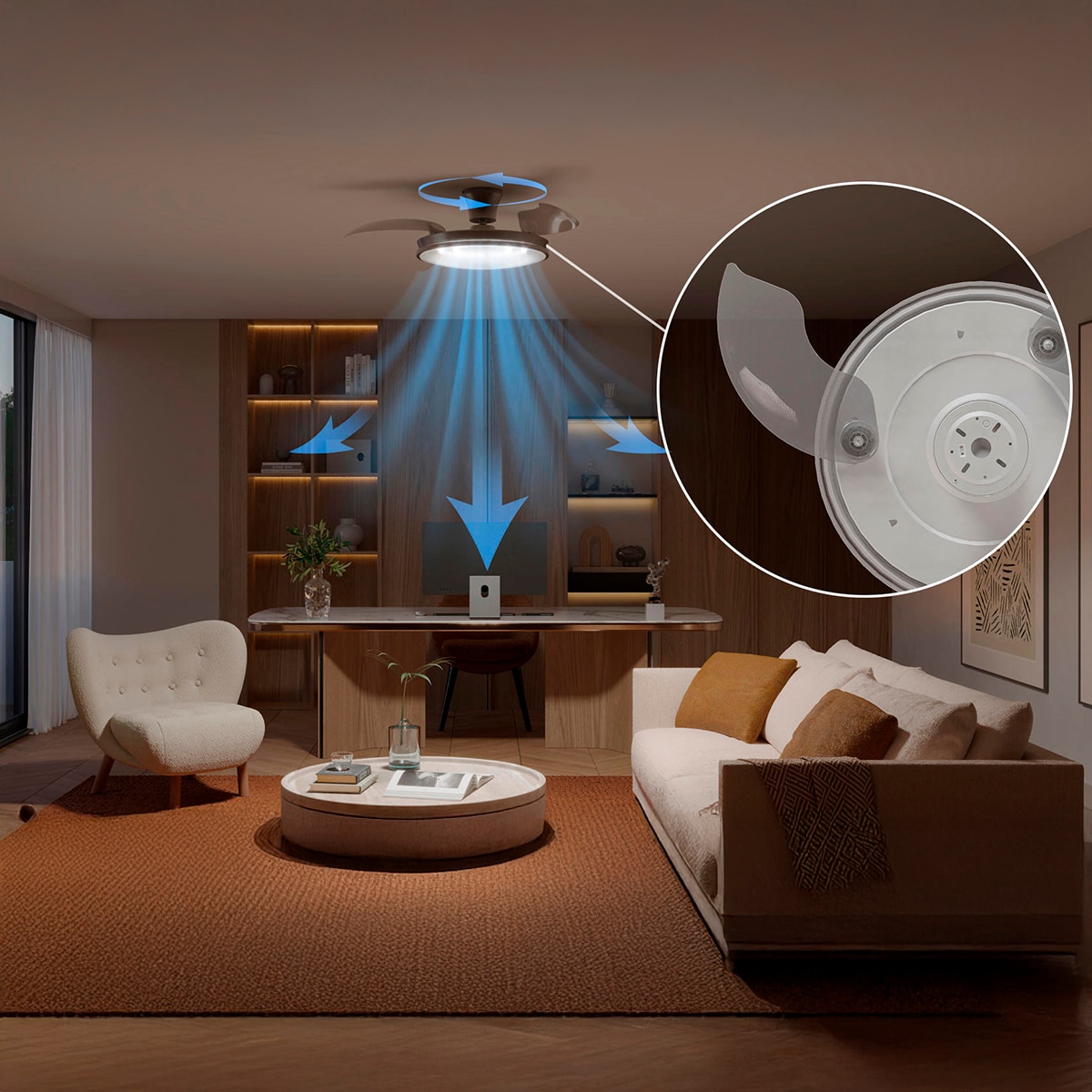 Ventilador de techo Atlas Nickel 2
