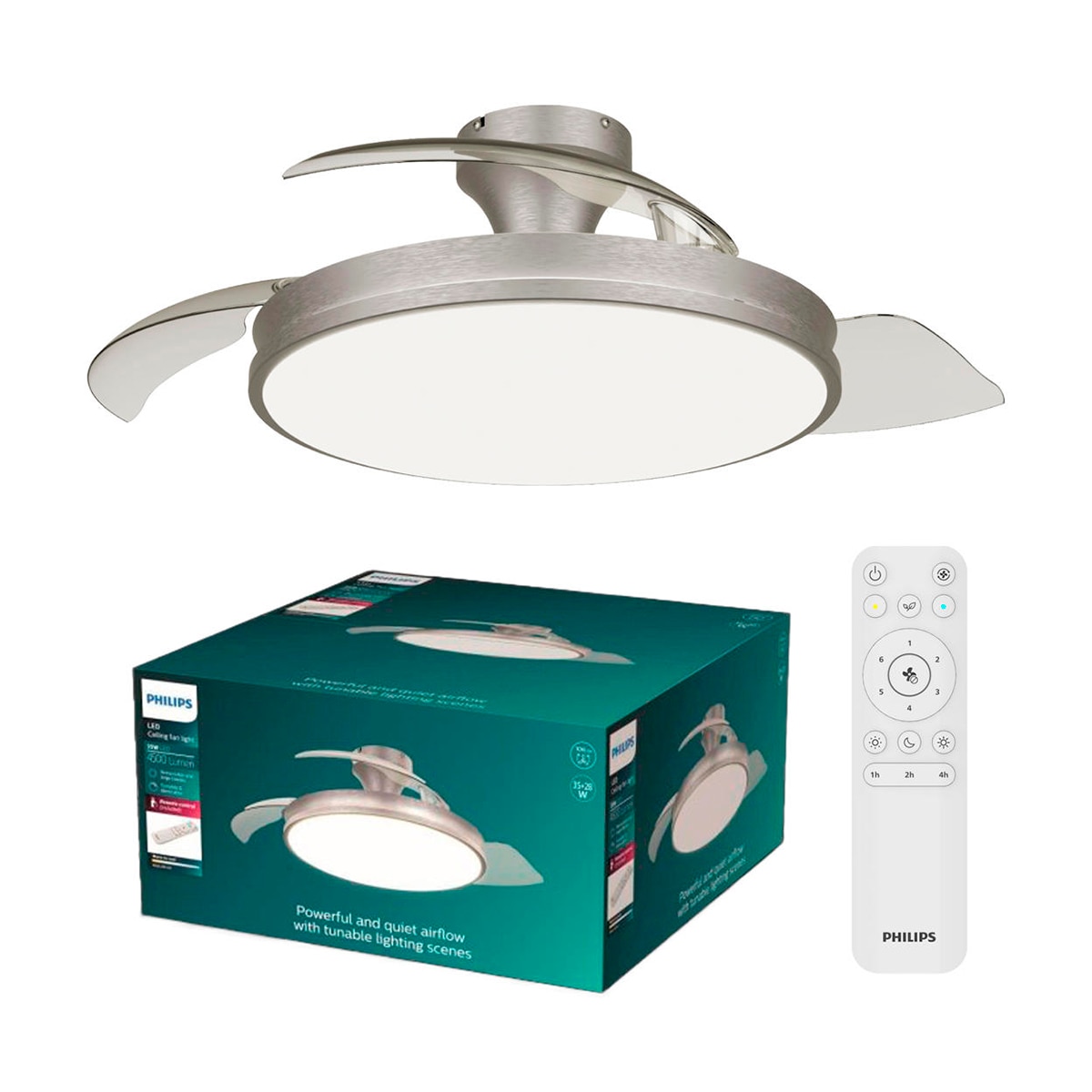 Ventilador de techo Atlas Nickel 6