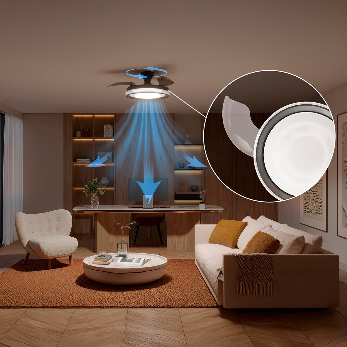 Ventilador techo Bliss DC Negro 2
