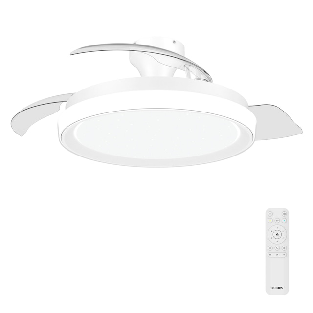 Imagen 0 de Ventilador techo Bliss DC Blanco/Estrellado