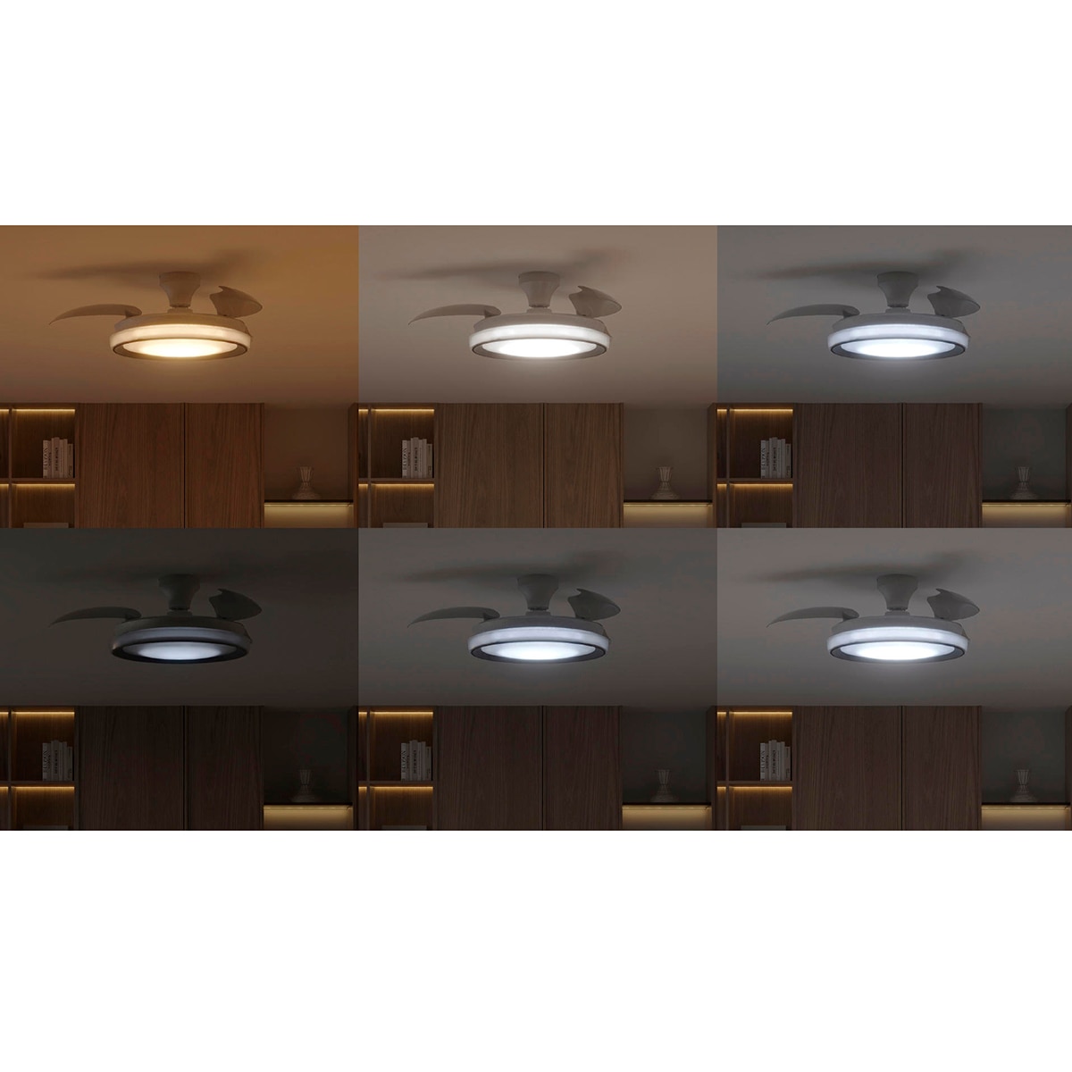 Ventilador techo Bliss DC Blanco/Estrellado 5