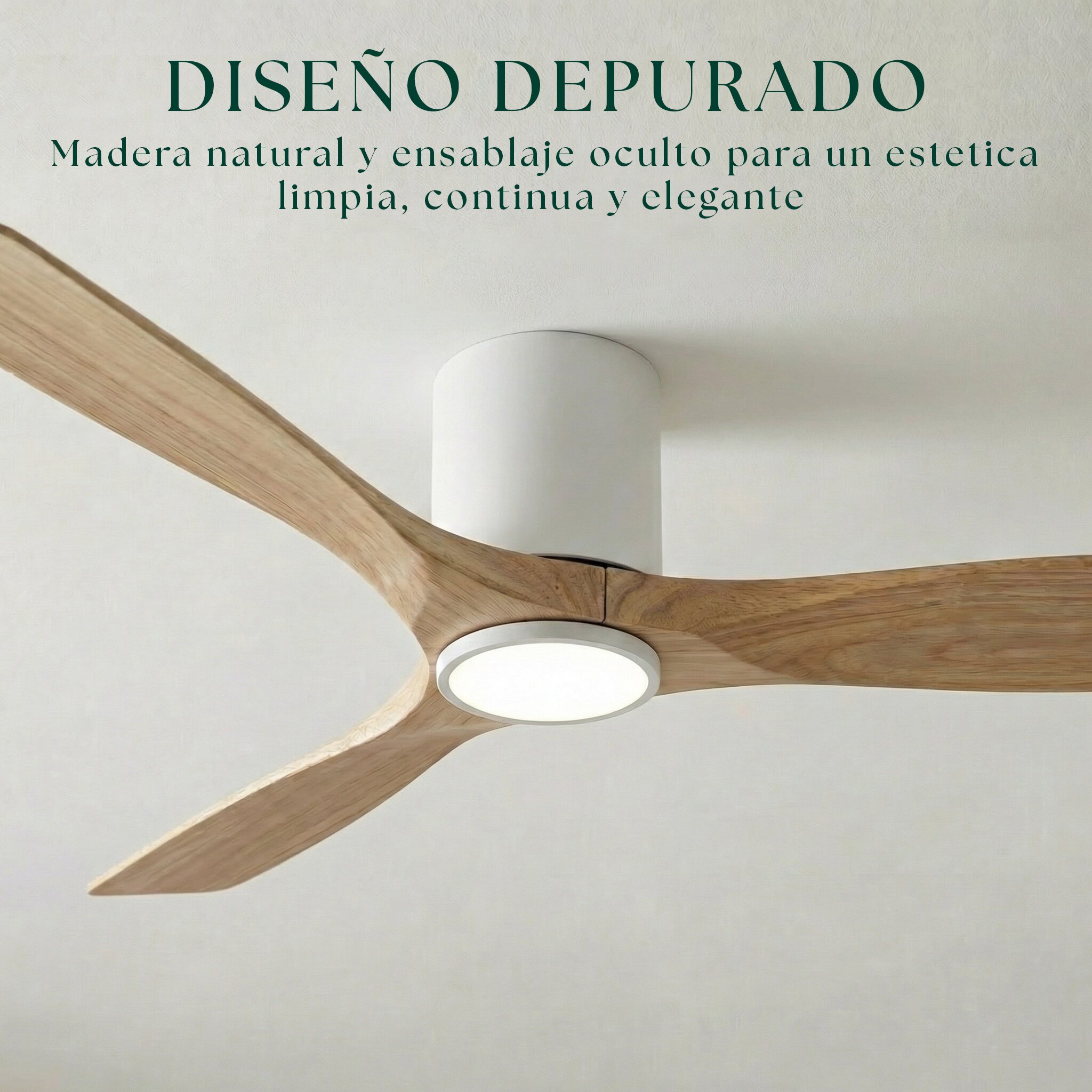 Ventilador de techo Giro Etoile con luz LED DC Blanco-3