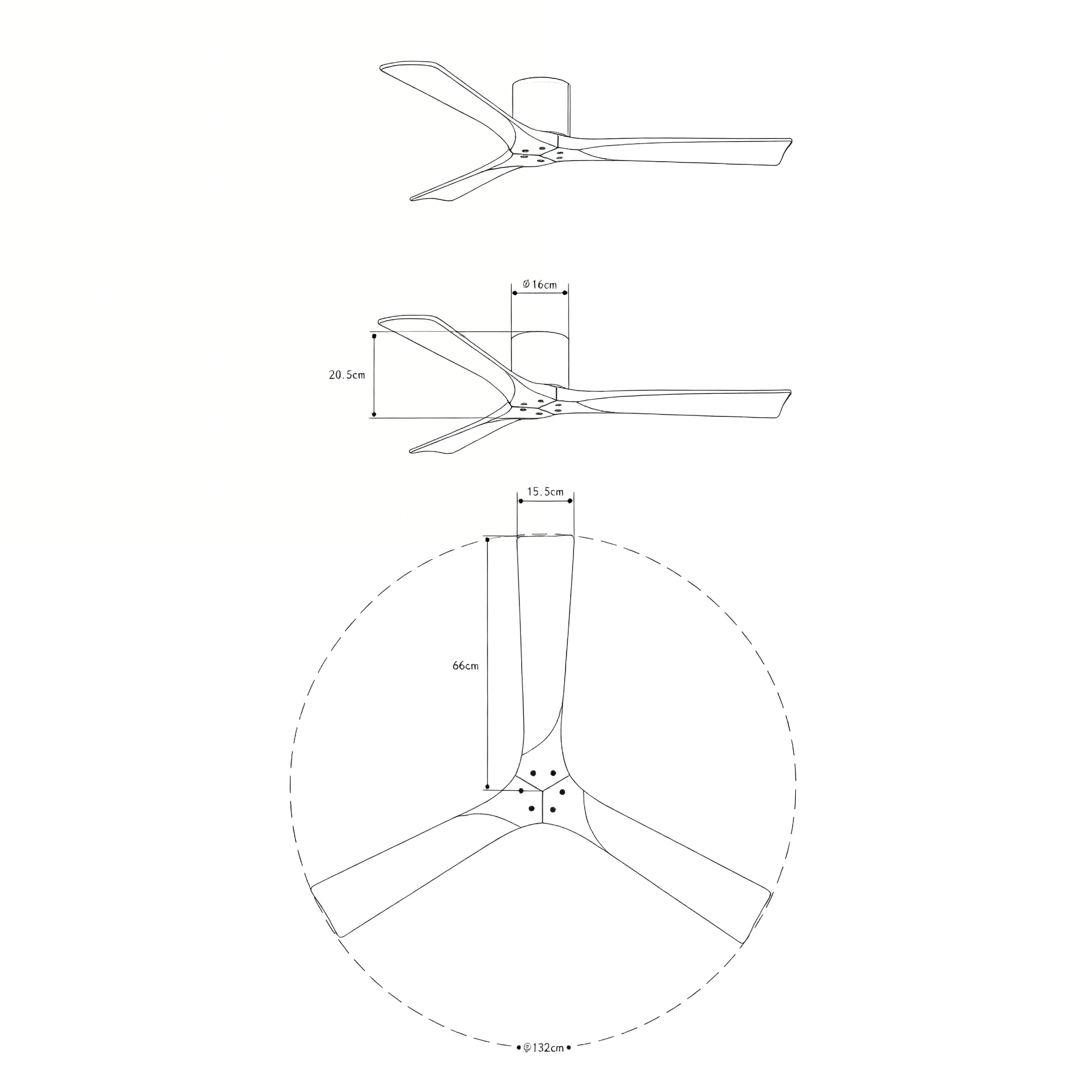 Ventilador de techo Giro Etoile DC Negro-10