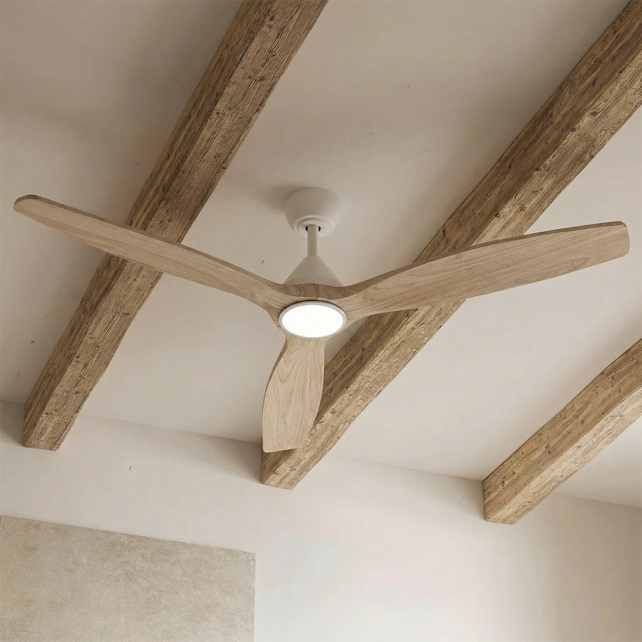 Ventilador de techo Giro Dolomiti con luz LED DC Blanco-1