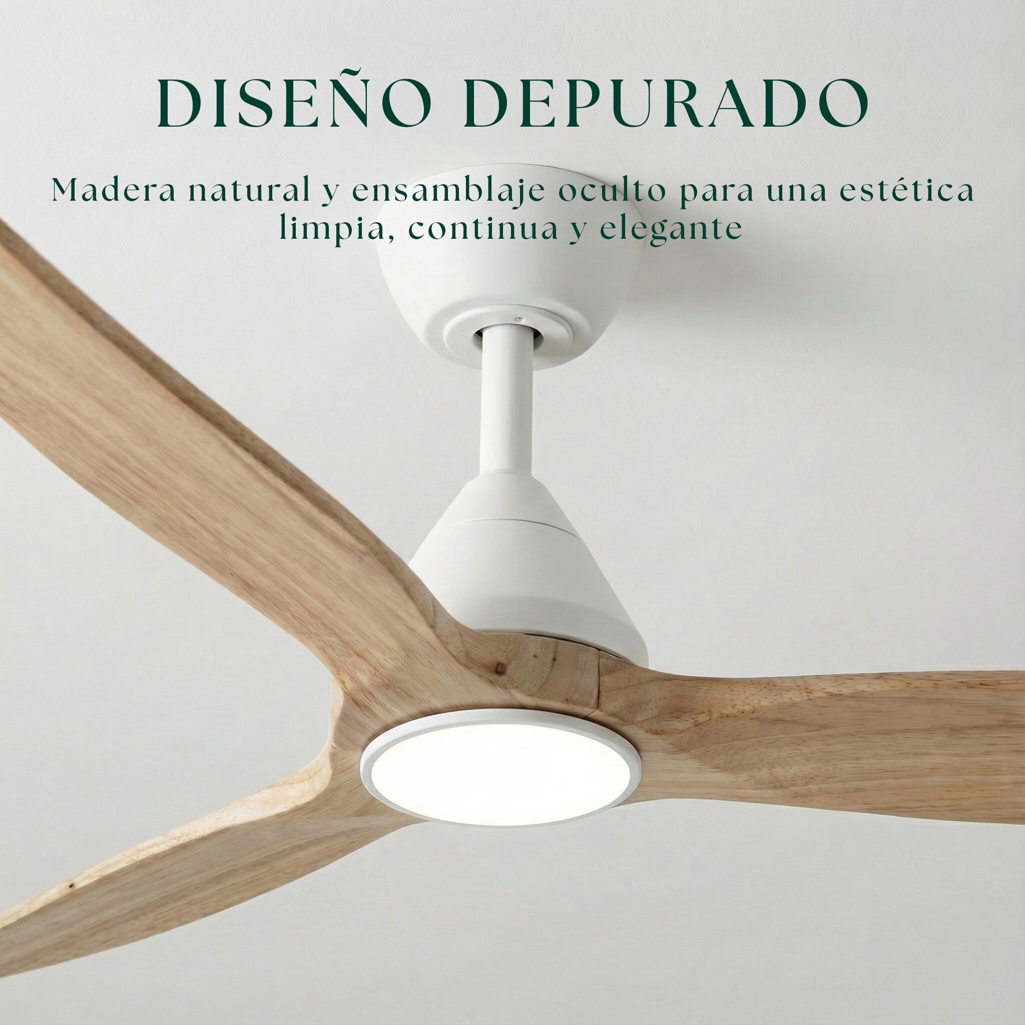 Ventilador de techo Giro Dolomiti con luz LED DC Blanco-4