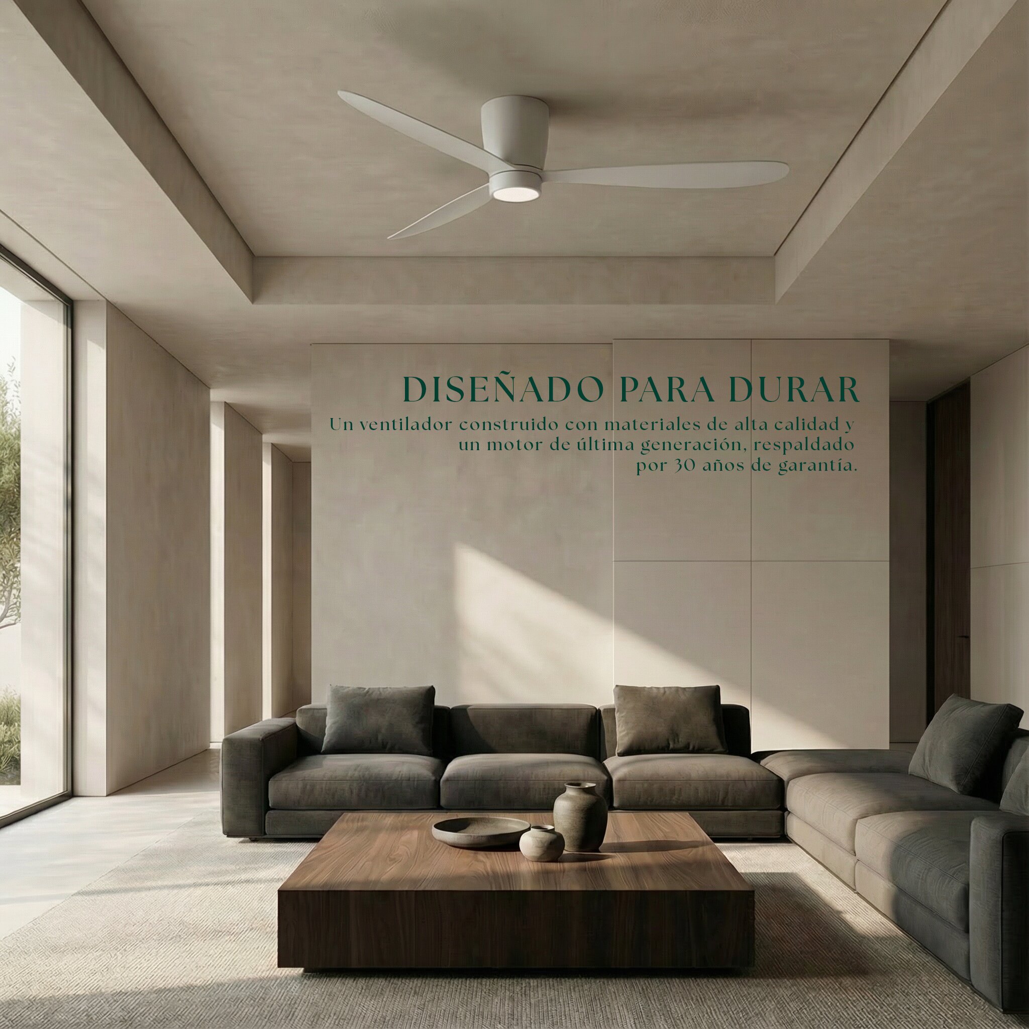 Ventilador de techo Giro Sirocco con luz LED DC Blanco-6
