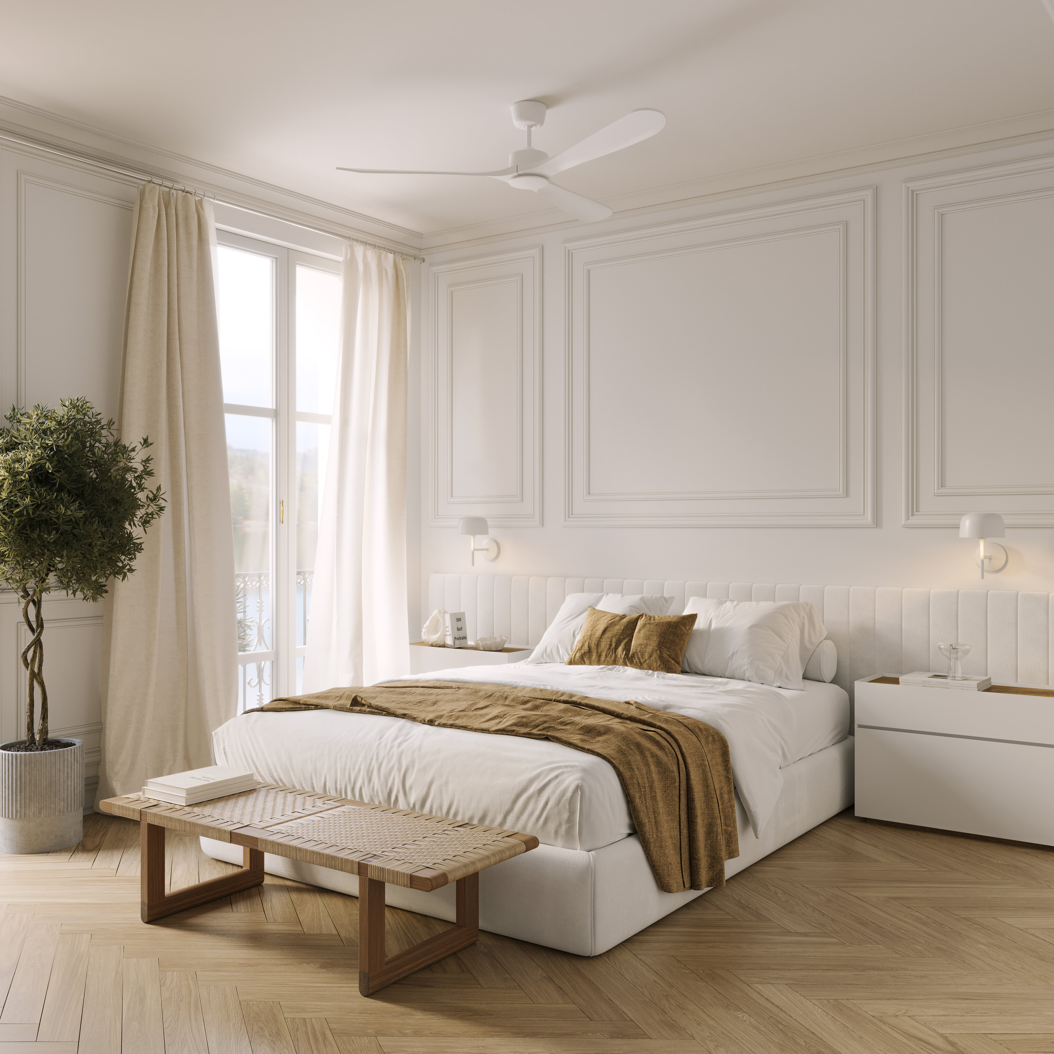 Ventilador de techo Giro Boreal DC Blanco-2