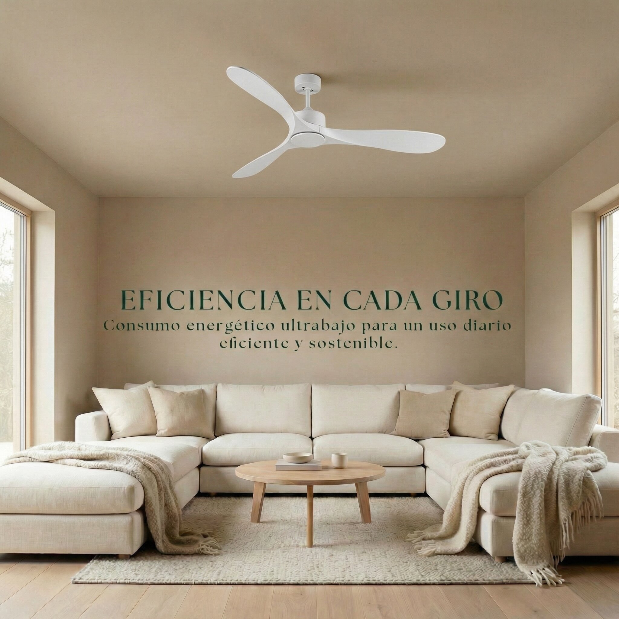 Ventilador de techo Giro Boreal DC Blanco-4