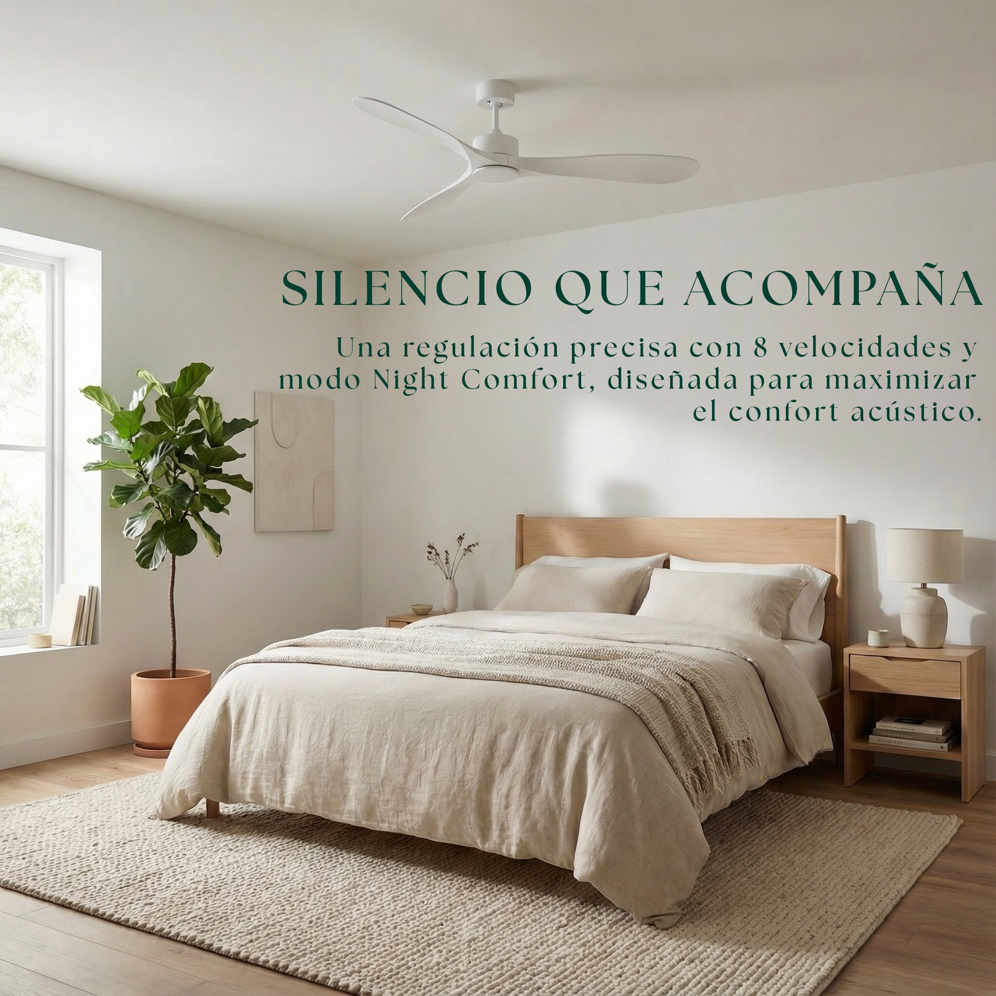 Ventilador de techo Giro Boreal DC Blanco-8