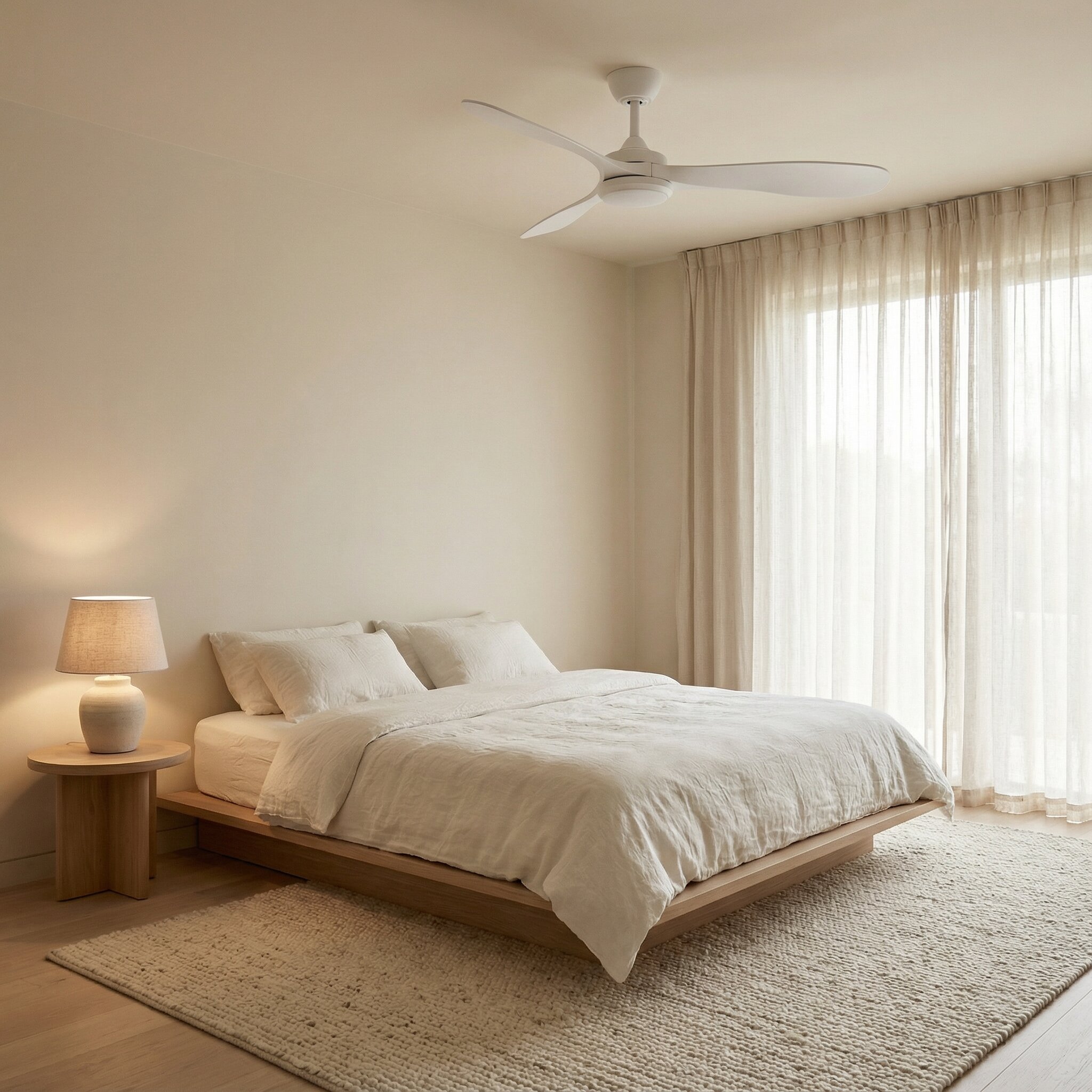 Ventilador de techo Giro Boreal con luz LED DC Blanco-2