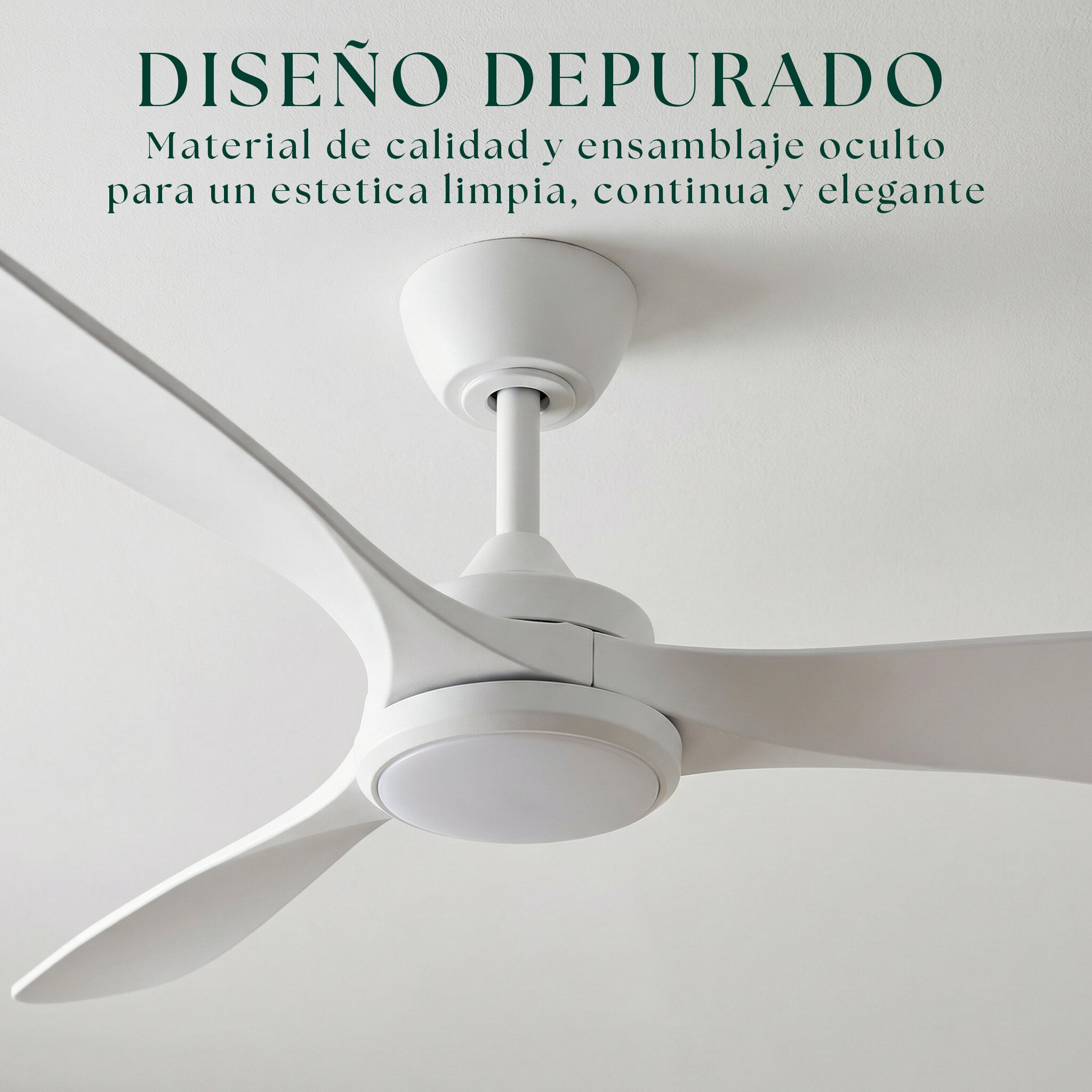 Ventilador de techo Giro Boreal con luz LED DC Blanco-3