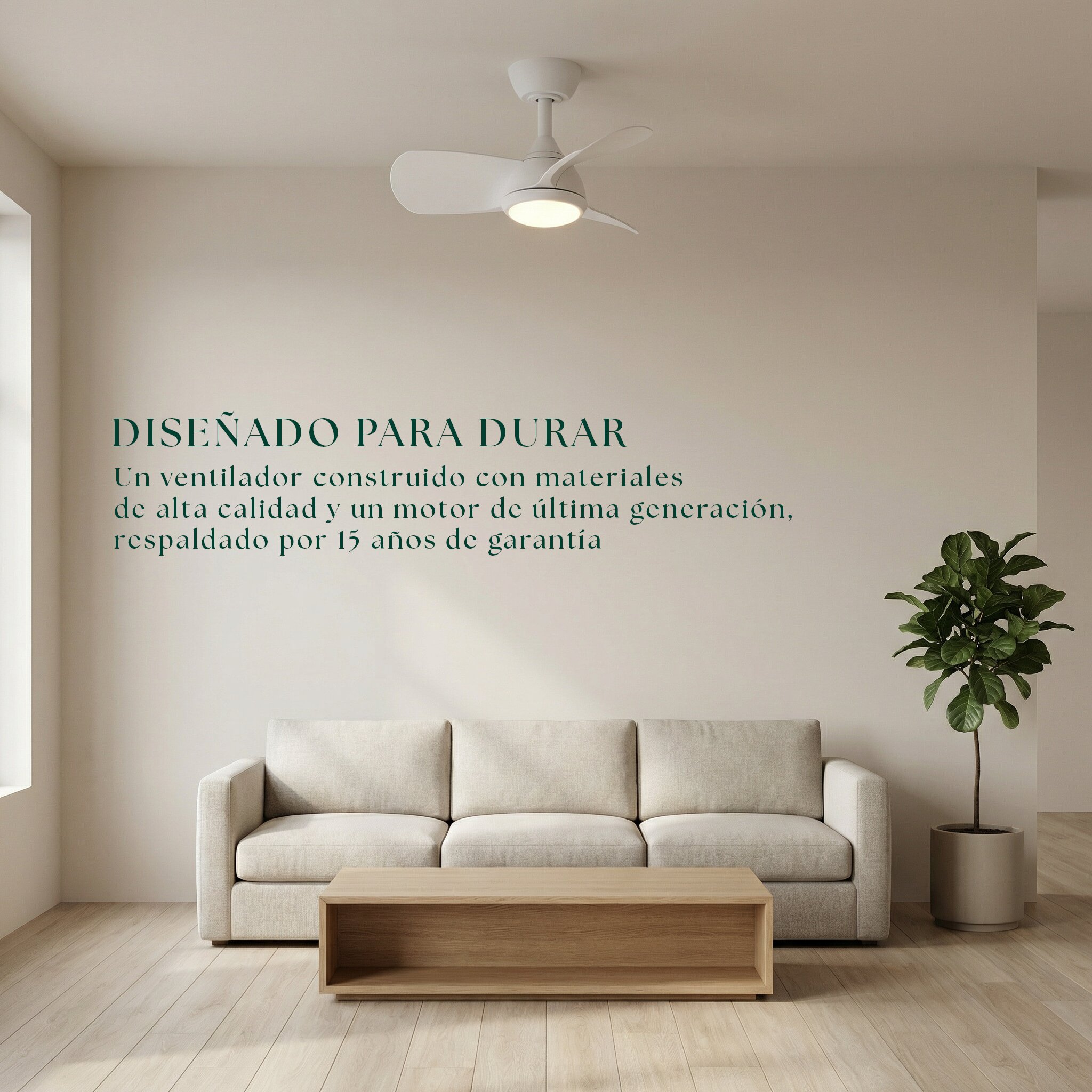 Ventilador de techo Giro Veleo con luz LED DC Blanco-6