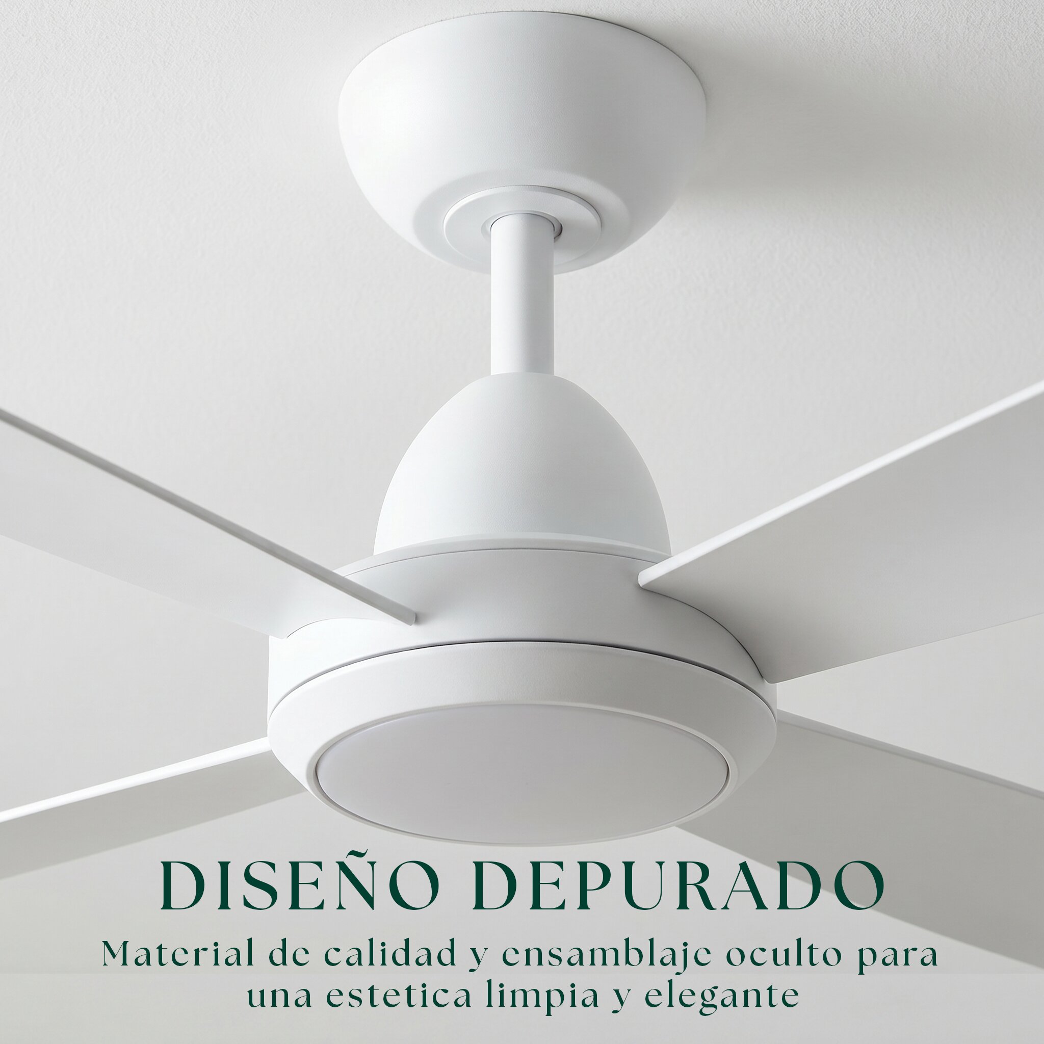 Ventilador de techo Saona con luz LED DC 5