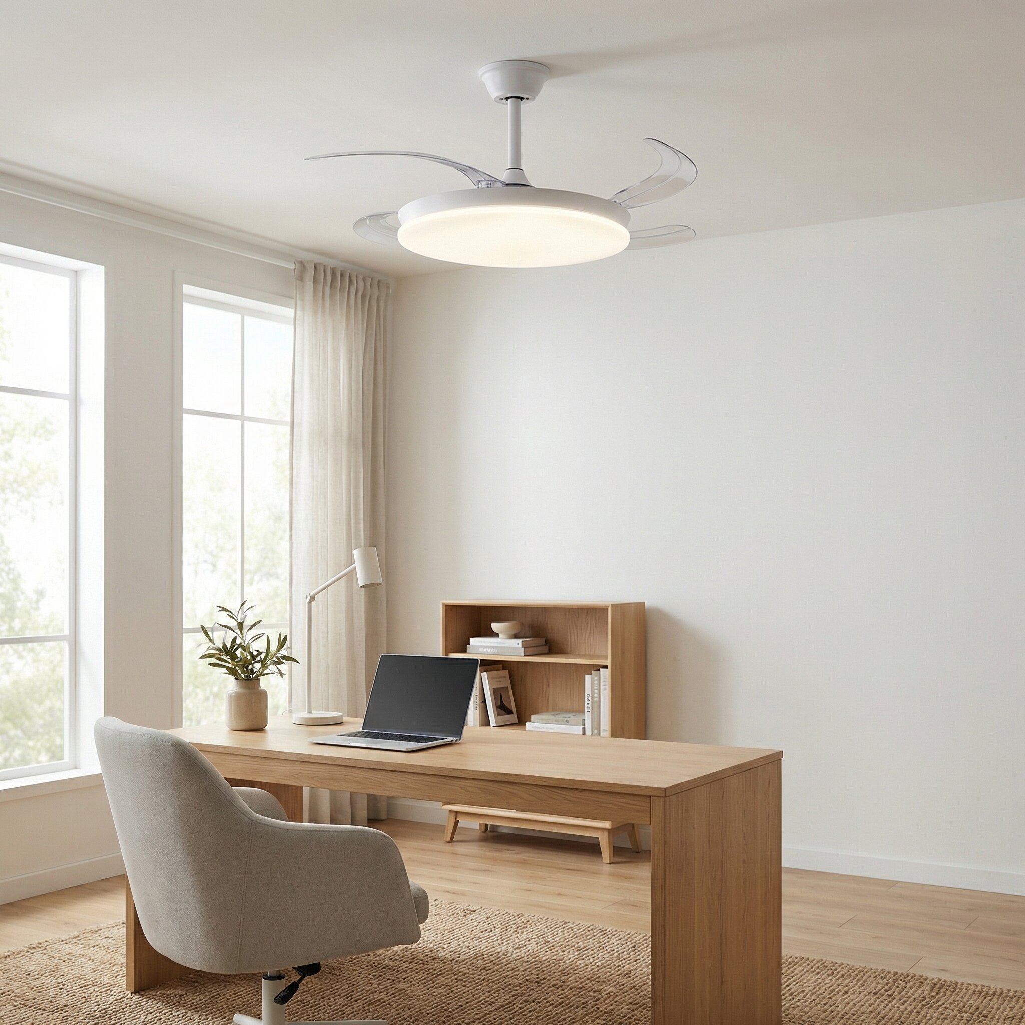 Ventilador de techo Milos con luz LED DC 3