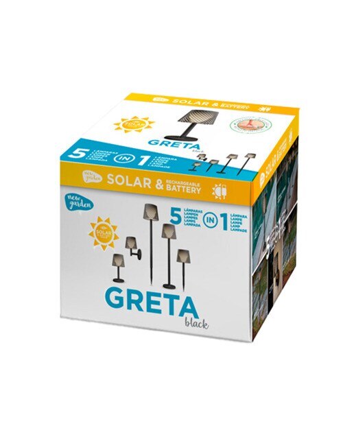 Baliza Solar Greta 5 en 1 Negro-8