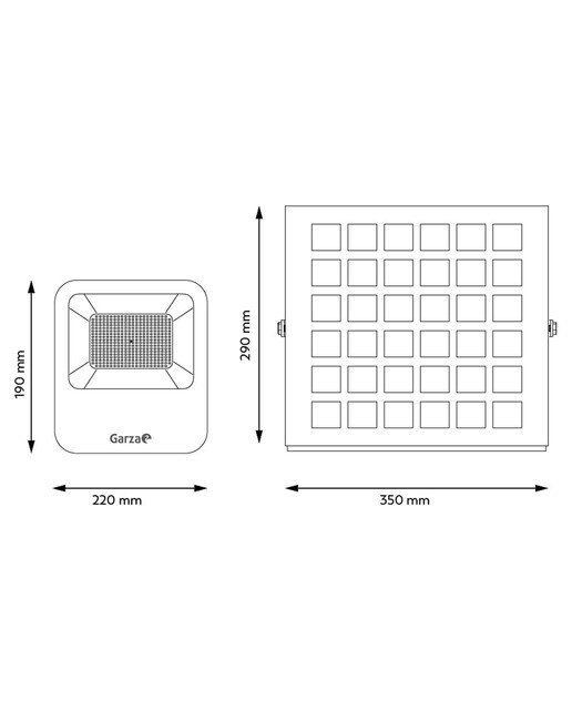 Projetor LED Exterior Solar Programável - 30W - 6500 K Preto-8