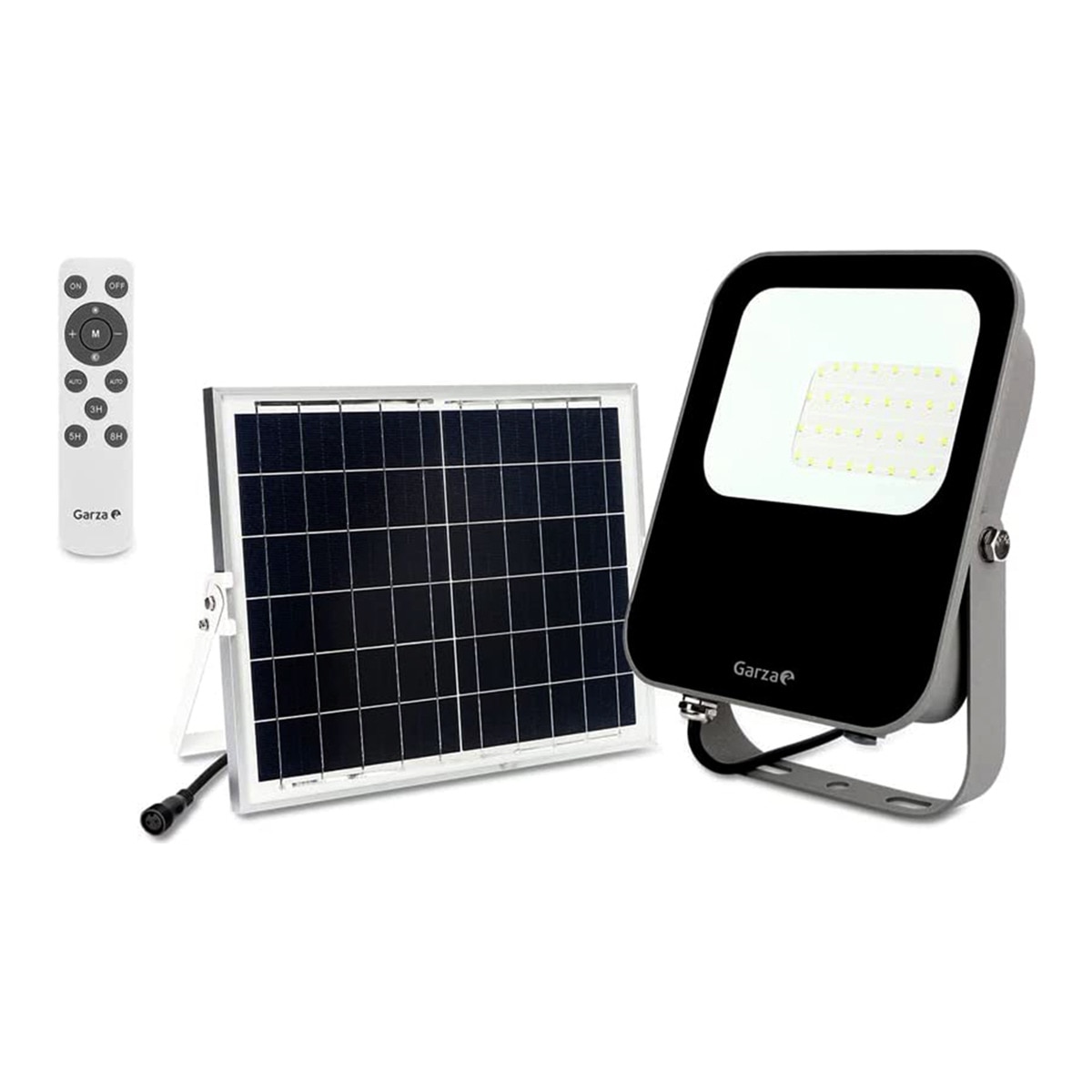 Proyector LED Exterior Solar Programable 200W 6500K Negro-1