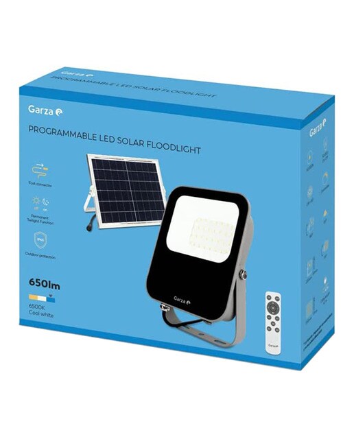 Proyector LED Exterior Solar Programable 200W 6500K Negro-10
