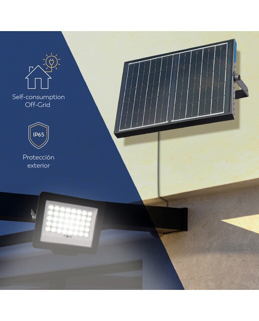 Proyector LED Exterior Abora con Sensor 800 lm 4000K Negro-6