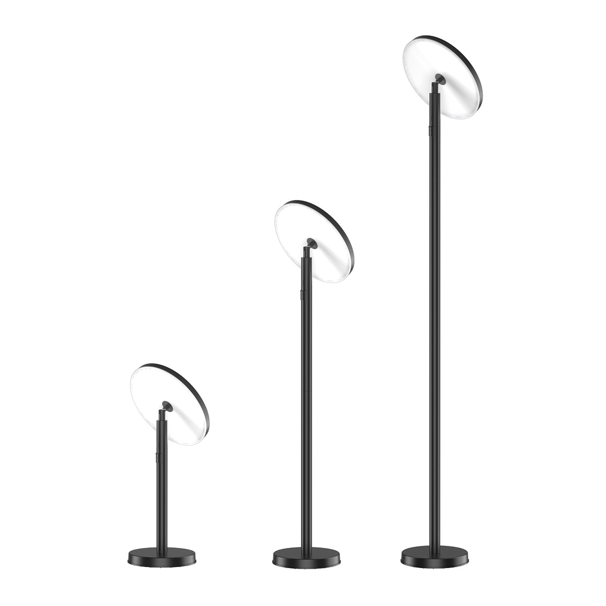 Aplique Exterior Solar 3 Posiciones 12W 3000K Negro-1