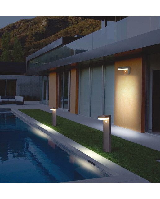 Aplique Exterior Solar Denver 6W 3000K - Negro Negro-2