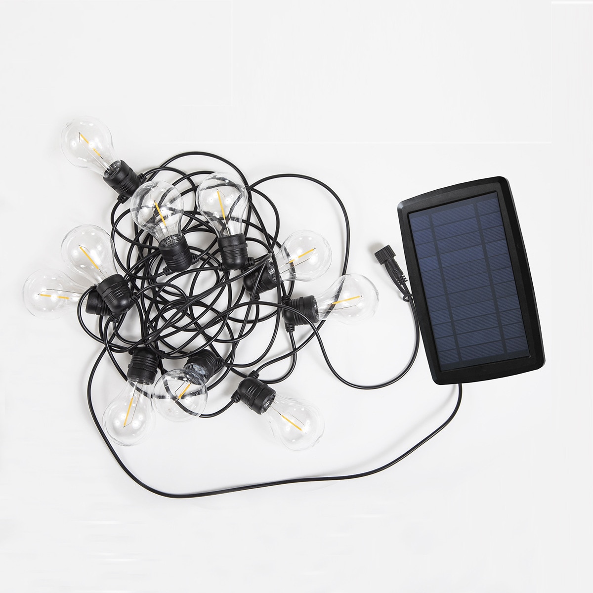 Grinalda Solar Allegra com 10 Lâmpadas Preto-1