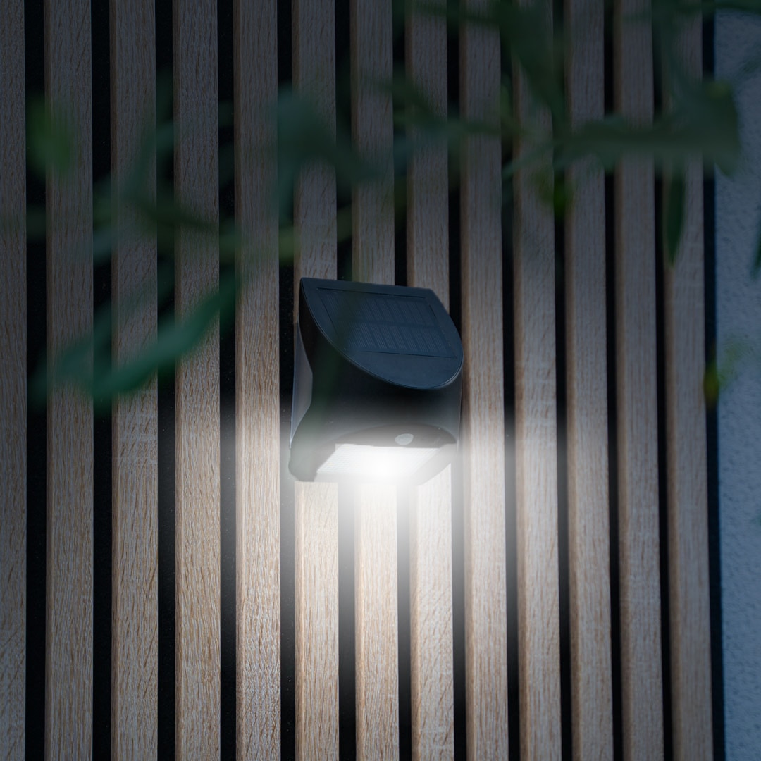 Aplique Solar Exterior LED 350 lm con Sensor Negro-3