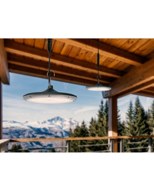Apliques Solares LED Gloria con Mando + Panel solar 4000K 1.000 lm Garza Negro-2