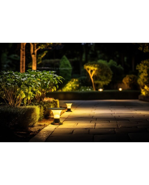 Aplique Solar LED Sobremesa Goliat CCT 3000K-4000K 2.200 lm Negro-5